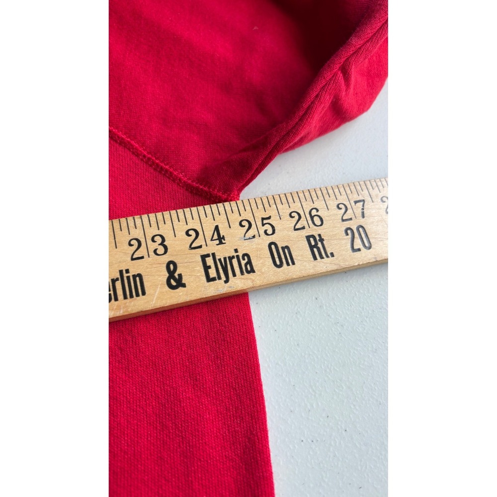 Vintage Tultex Sweatshirt Mens XL Red Raglan Sleeve Made in USA Deadstock NWT - Picture 4 of 5